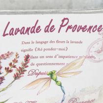 Artikel Blumenschale mit Griffen oval Metall Lavendel 32×15×15cm
