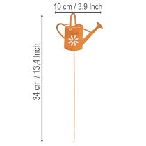 Artikel Blumenstecker Metall Rost Deko Gießkanne 10x8,5cm 4 St