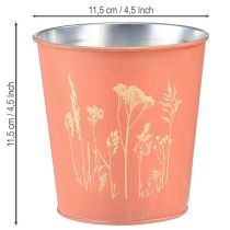 Artikel Blumentopf Apricot Übertopf Metall Ø11,5cm H11,5cm