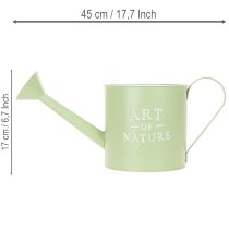 Artikel Blumentopf Deko Gießkanne Mintgrün Zink Pflanzgefäß Ø16,5cm