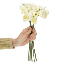 Artikel Bouquet Ranunkel künstlich langlebige Blumendekoration für Frühling 32cm 5St