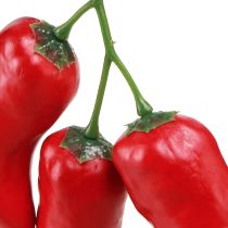 Artikel Chilischoten Rot Lebensmittelattrappe 9cm am Zweig