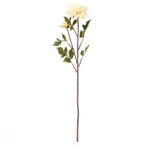 Artikel Chrysantheme Creme Künstliche Blume mit 2 Blüten L70cm