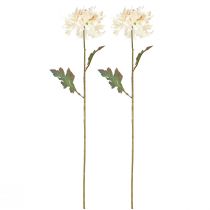 Artikel Chrysanthemen Künstlich Dekoblumen Creme L72cm 2St
