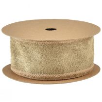 Artikel Samtband Dekoband Schmuckband Samt Braun B50mm L8m