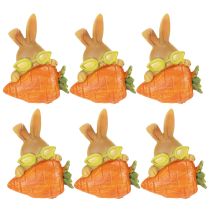 Artikel Deko Hase mit Möhre Osterhasen Deko Figuren 6cm 3St
