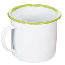 Artikel Deko Tasse Pflanztopf emailliert Ø11,5cm H10cm