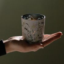 Artikel Deko Windlicht Glasmotiv Blätterdesign für stilvolle Wohnakzente 8cm 4St