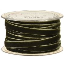 Artikel Samtband Grün Geschenkband Samt Dunkelgrün 10mm 20m
