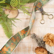 Artikel Dekoband mit Blatt Motiv Herbstdeko 40mm 15m
