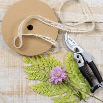 Artikel Dekoband Jute, Natürliches Geschenkband Cremeweiß 15mm 15m