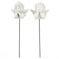 Artikel Dekostecker Engel Figuren Grabschmuck Weiß H5cm 6 St
