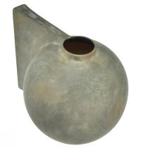 Artikel Dekovase Vase Keramik Antik Optik Bronze Grau 30×20×24cm