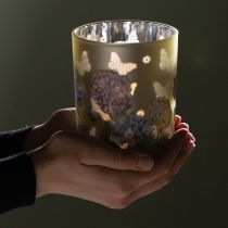 Artikel Elegantes Windlicht mit floralen Motiven für gemütliche Raumdekoration 12,5cm 2St.