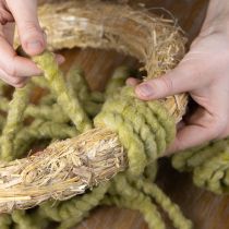 Artikel Filzkordel Wolle Grün 25m Dekoband Floristik Deko Basteln DIY