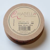 Artikel Geschenkband Blumenmuster für verspielte Geschenke und Bastelarbeiten 2,5cm 15m