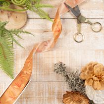 Artikel Geschenkband Herbst mit Blättern für kreative Verpackungen 25mm 18m