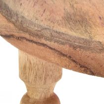 Artikel Etagere Holz 2-stöckig Mangoholz  Ø35cm/Ø24cm H51,5cm