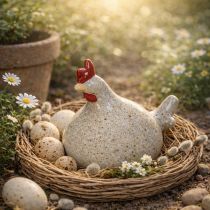 Artikel Huhn Keramik Figur lustiges Design für stilvolle Wohnraumdekoration 16cm 2St