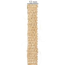 Artikel Juteband Rustikales Dekoband Jute Natur Gold 12mm 10m