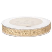 Artikel Juteband Rustikales Dekoband Jute Natur Gold 12mm 10m