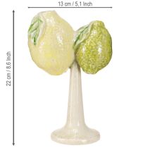 Artikel Keramik-Deko Zitronen Vase Mediterrane Tischdeko H22cm