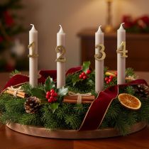 Artikel Kerzenpin Advent Zahlen 1 bis 4 Set 4cm 4St