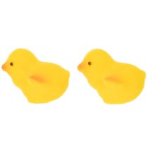 Artikel Kleine Osterküken Gelb Orange Beflockt H4,5cm 18 St