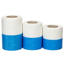 Artikel Kranzbänder Moiré blau-weiß