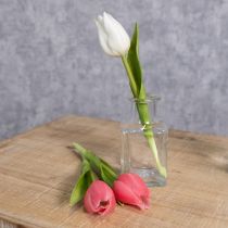Artikel Künstliche Tulpe realistische Dekoration Langlebige Kunstblume für zuhause 21cm 6St