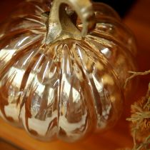 Artikel Kürbis Deko Glas Glaskürbis Tischdeko Orange Ø14cm H18cm