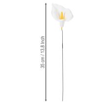 Artikel Kunstblume Calla mit gelbem Stempel Dekorative Blüten 35cm 10St