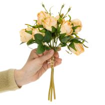 Artikel Kunstblume Rosenstrauß realistische Deko für Wohnbereiche 31cm 3St