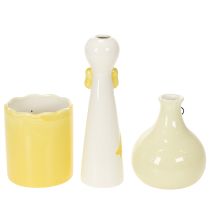 Artikel Figur Ente mit Brille Keramik als fröhliche Frühlings- und Sommerdeko 25cm 3St