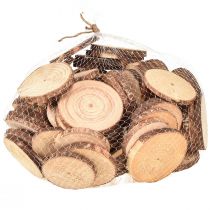 Artikel Mini Holzscheiben Deko Ø5-7cm Natur Baum DIY rustikal