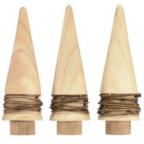 Artikel Mini Tannenbaum Holz Deko Natur Tischdeko H13,5cm 3 St