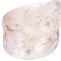 Artikel Organzaband Baumwollblüten Dekoband Rosa 40mm 15m