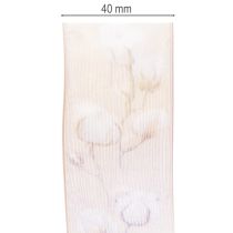 Artikel Organzaband Baumwollblüten Dekoband Rosa 40mm 15m
