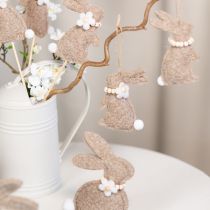Artikel Osterhase Hängedekoration ideales Dekoaccessoire für Fensterschmuck 14cm 8St