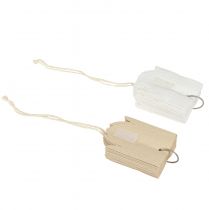 Artikel Papiersterne Weiß Braun 16cm Weihnachtsdeko 6er Set