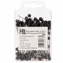Artikel Perlkopfnadeln Ø6mm 65mm Schwarz
