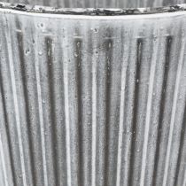 Artikel Pflanzgefäß, Deko-Topf mit Henkeln, Metalltopf zum Bepflanzen Ø25,5cm