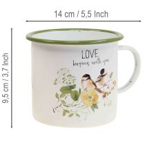 Artikel Pflanztasse Emaille Tasse zum Bepflanzen Spruch Ø11cm
