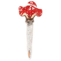 Artikel Pilz Stecker Dekofigur Mädchen und Junge Fliegenpilz mit Gesicht 13cm 2St