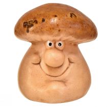 Artikel Fröhliche Pilzfiguren mit Gesichtern – Vielfältige Brauntöne, 6.5 cm – Lustige Deko für Garten und Heim – 3 St
