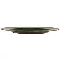 Artikel Eleganter dunkelgrüner Plastikteller 28 cm 4St
