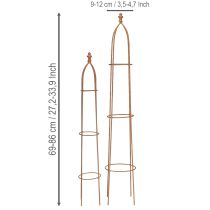Artikel Rankhilfe Metall Rost Optik Obelisk 69/86cm Set 2St