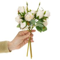 Artikel Kunstblumenstrauß Rosen für stilvolle Tischdekoration 31cm 3St