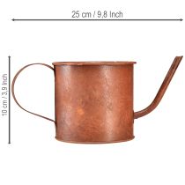 Artikel Rost Deko Gießkanne Mini Pflanztopf Metall Ø10cm H9cm