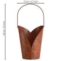 Artikel Rost Deko Herz mit Henkel Metall zum Hängen 12×15,5cm 2St